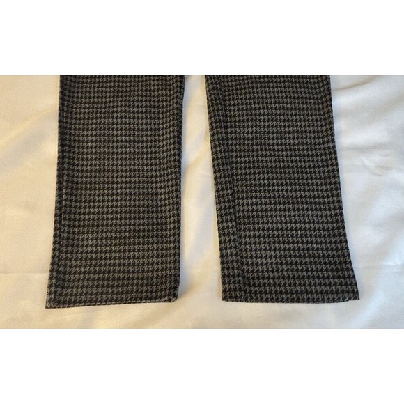 J. MCLAUGHLIN Houndstooth Pants Women 12 Pull On Knit Stretch Tapered Pockets - Picture 7 of 11
